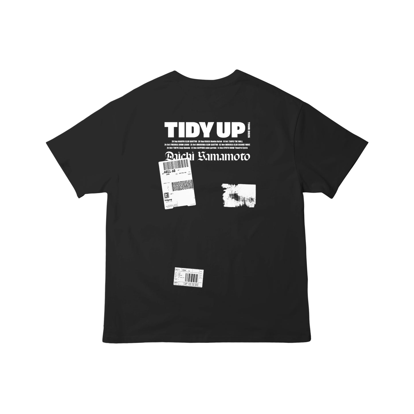 TIDY UP TOUR Tee - Black